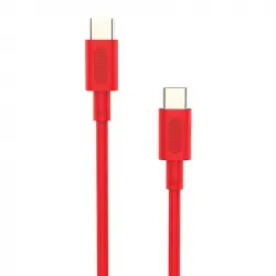 Nubbeh Elisium Cable USB-C a USB-C 1m 3A Rojo