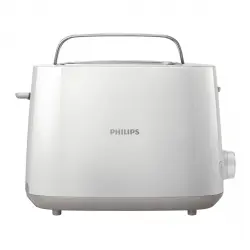 Philips - Tostador Daily HD2581/00 Con Rejilla Calientabollos Integrada Blanco