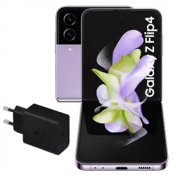 Samsung Galaxy Z Flip4 8/256GB Lila + Cargador de Pared 25W