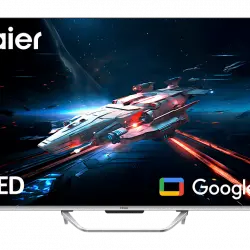 TV QLED 55" - Haier Q8 Series H55Q800UX, Smart (Google TV), HDR 4K, Direct LED, Dolby Atmos-Vision, Gaming 120 Hz, Negro