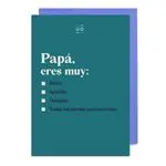 UO Postal Papá eres muy (multirespuesta a elegir)
