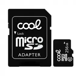 Cool Tarjeta de Memoria Micro SD 256GB Clase 10 + Adaptador