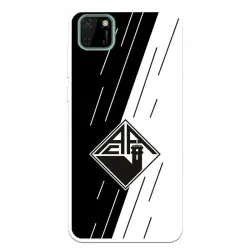 Funda Para Huawei Y5p Del Académica De Coimbra Escudo Bicolor - Licencia Oficial Académica De Coimbra