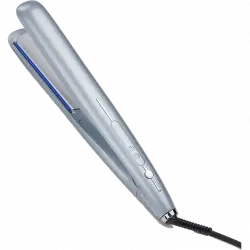 Plancha de pelo - BaByliss Hydro-Fusion, Cerámica, 50 W, Hasta 230 °C, Advanced Ceramics™, Azul