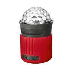 Altavoz Bluetooth Con Iluminacion Trust Urban Dixxo Go Rojo 3w Rms