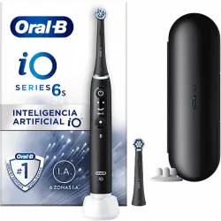 Cepillo eléctrico - Oral-B iO 6S, 5 modos, Pantalla interactiva, Sensor de presión, Negro