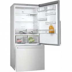 Frigorífico combi - Bosch KGB86AIFP, No Frost, 186 cm, 631 l, Capacidad XXL, Cajón BigBox, Inox