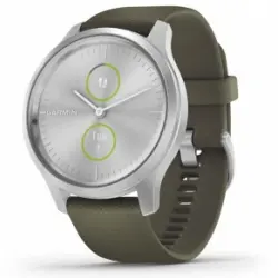 Garmin Vívomove Style Smartwatch Plata 42mm Amoled Con Correa Silicona Verde