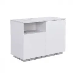 Isla De Cocina Corelina 120x60x90 Cm Color Blanco Venta-unica