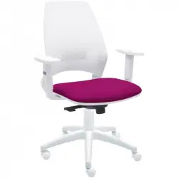 La Silla de Claudia 4U Silla Ergonómica Profesional Para Oficina Brazos Regulables Respaldo Malla Rojo