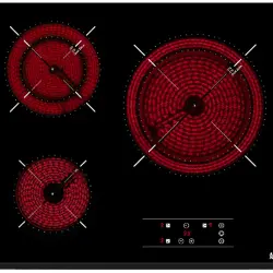 Encimera - Teka TT 6320, Vitrocerámica, Eléctrica, 3 zonas, 27 cm