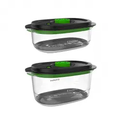 Foodsaver - Pack De 2 Recipientes Fresh Containers FFC025X Para Envasado Al Vacío