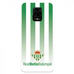 Funda Licencia Oficial Real Betis Balompié Fondo Rayas Verdiblancas para Xiaomi Redmi Note 9S