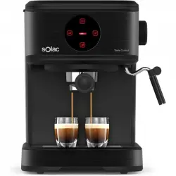 Solac Taste Control Cafetera Espresso 20 Bares Negra