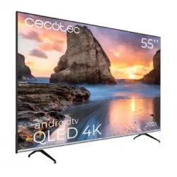 Televisor Qled 55" Smart Tv V1 Series Vqu10055. 4k Uhd, Android 11, Diseño Frameless, Memc, Dolby Vision Y Dolby Atmos, Wide Color Gamut Cecotec