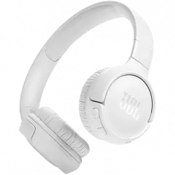 Auriculares inalámbricos - JBL Tune 520BT, Bluetooth 5.3, Autonomía 57 horas, Plegables, Blanco