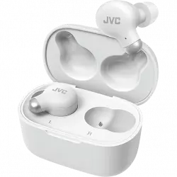 Auriculares True Wireless - JVC HA-A25TBNE, Cancelación ruido, Autonomía 28 h, Micrófono, Blanco