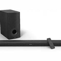 Barra de sonido - Denon DHT-S316, Subwoofer inalámbrico, Bluetooth, Dolby Digital, DTS, HDMI, Negro