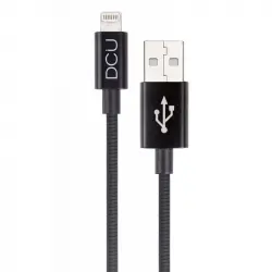 DCU Tecnologic Pure Soft Cable Lightning a USB 1m Negro