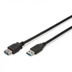 Digitus Cable Extensor USB 3.0 Apantallado 1.8m Negro