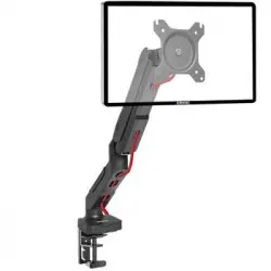 Duronic Dmdc5x1 Soporte Monitor Mesa Con Resorte De Gas Para 1 Pantalla De Ordenador Con Cabezal Rotativo E Inclinable