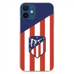 Funda Licencia Oficial Atlético de Madrid Escudo Fondo para iPhone 12 Mini