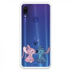 Funda Para Xiaomi Redmi Note 7 Oficial De Disney Angel & Stitch Beso - Lilo & Stitch