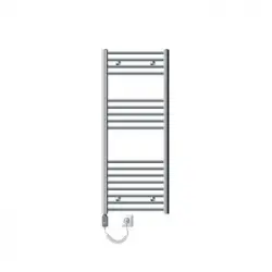 Radiador De Baño Sahara Con Resistencia 900w 500x1200 Mm Cromado