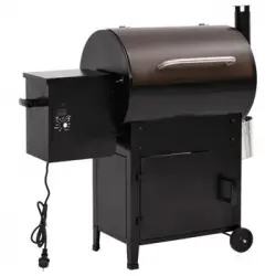 Barbacoa De Pellets Con Chimenea Hierro Negro 104 Cm Vidaxl