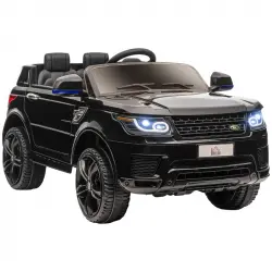 Homcom Coche Eléctrico Suv 12V Negro para Niños de 3-6 Años