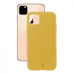 Ksix Silk Funda Eco-Friendly Amarilla para iPhone 11 Pro