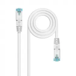 Nanocable Cable de Red Cat.7 600MHz LSZH SFTP PIMF AWG26 25cm Blanco