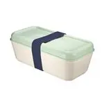 Recipiente para alimentos rectangular Milan 0,75L tapa verde