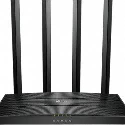 Router WiFi - TP-Link Archer C6, 1200 Mbps, Doble Banda, MU-MIMO, Beamforming, Gigabit, WPS, WPA3