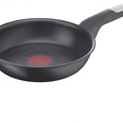 Sartén - Tefal Unlimited G2550502, 26 cm, Todo tipo de cocinas, Titanio antiadherente y antirayaduras, Negro