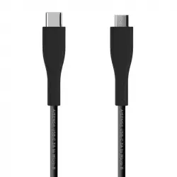 Aisens Cable USB 2.0 3A Tipo C Macho a Micro B Macho 2m Negro