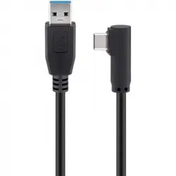 Goobay Cable Acodado USB-C a USB 3.0 Macho/Macho 2m Negro