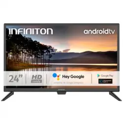 Infiniton Intv-24af490 - Televisor Smart Tv 24", Android Tv, Wifi, Bluetooth 5, Hdmi 2.1, Usb, Control Por Voz, Chromecast, Google Play