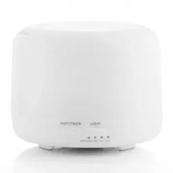 InnovaGoods Home Living Humidificador Difusor de Aromas con LED RGB Blanco