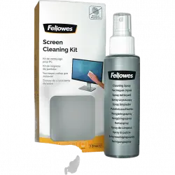 Kit de limpieza - Fellowes 9930501, Solución 120 ml, Gamuza microfibra