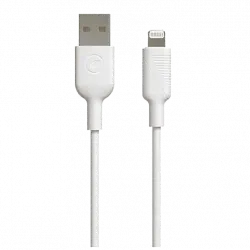 Cable USB - Muvit MCUSC0001, USB, Lightning, Para Apple, 1.20m, Blanco