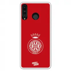 Funda Oficial Girona FC Escudo Rojo para Huawei P30 Lite