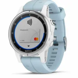 Garmin Fenix 5s Plus Blanco Con Correa Azul Mar 42mm Reloj