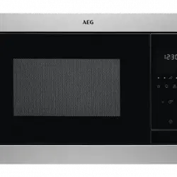 Microondas con grill integrable - AEG MSB2547D-M, 900 W, 8 niveles, 25 l, Negro/Inox