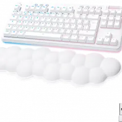 Teclado gaming - Logitech G G715 Tactile Aurora Collection, Bluetooth, Retroiluminación, Lightsync, Lightspeed, Interruptores lineales, PC/Mac, Blanco