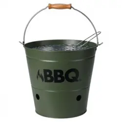 Barbacoa De Cubo Bbq Verde Oliva 26 Cm Progarden