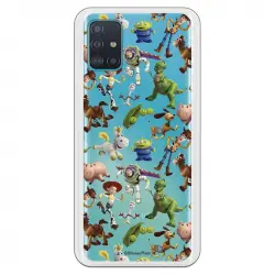 Funda Oficial de Disney Muñecos Toy Story Siluetas Toy Story para Samsung Galaxy A51 5G