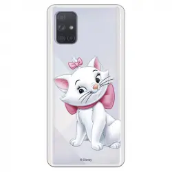 Funda Oficial Los Aristogatos de Disney Marie Silueta para Samsung Galaxy A71