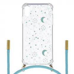 Funda Silicona Colgante Constelación Azul para iPhone X