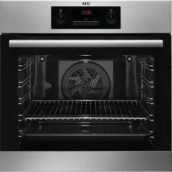 Horno - AEG BPB23112ZM, 72 l, Integrable, Multifunción, Pirolítico, 60 cm, Inox Antihuellas